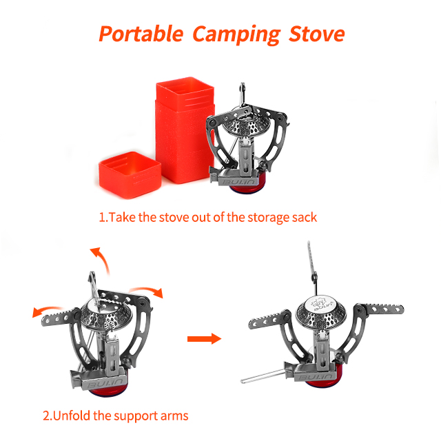 Mini Single Burner CE Camping Gas Stove for Fishing