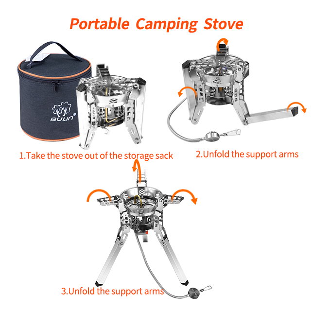 Mini Table Camping Gas Stove with Legs