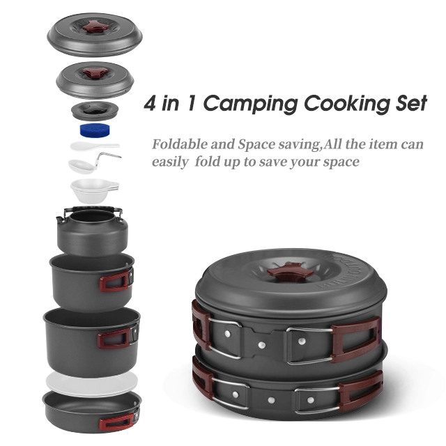 Climbing Aluminum Ultralight Camping Cookware Set